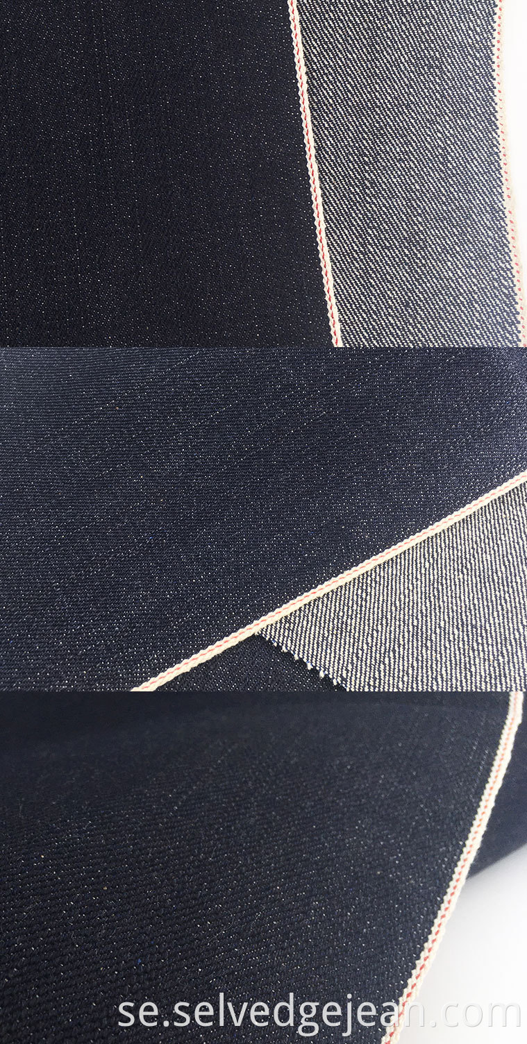 100% bomulls grossistfördelar och nackdelar med 17 oz japansk stil vintage selvedge denim tyg för jacka jeans